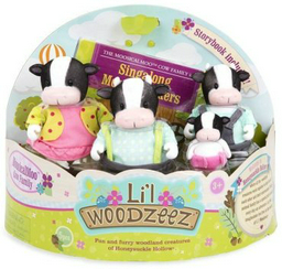 Набор фигурок Lil Woodzeez Семья Коров 6195, мультиколор