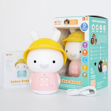 Интерактивная игрушка Alilo Зайка-Кроха G9, розовый пластик купить,0