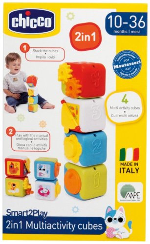 Интерактивная игрушка Chicco кубики пластик