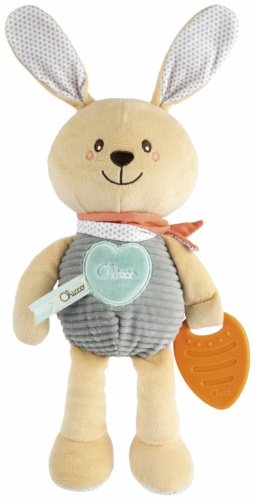 Chicco: Игрушка развивающая мягкая “Милый кролик” 0м+