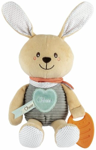 Chicco: Игрушка развивающая мягкая “Милый кролик” 0м+