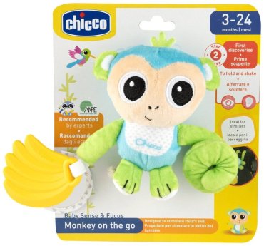 Игрушка-подвеска Chicco Обезьянка ткань - ForteMarket Игрушка-подвеска Chicco Обезьянка ткань купить,0