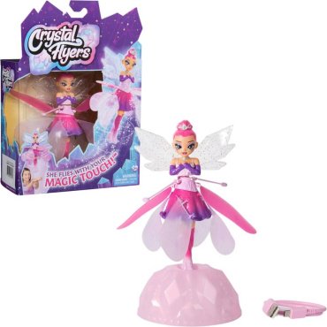 Интерактивная игрушка Hatchimals летающая кукла Crystal Flyers пластик