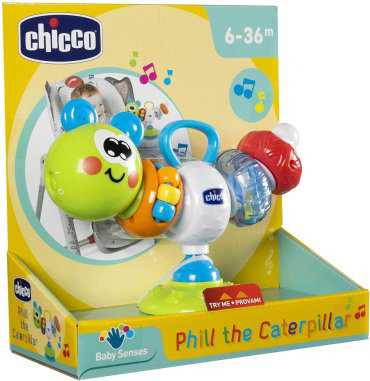 Chicco Погремушка Гусеница 6м+