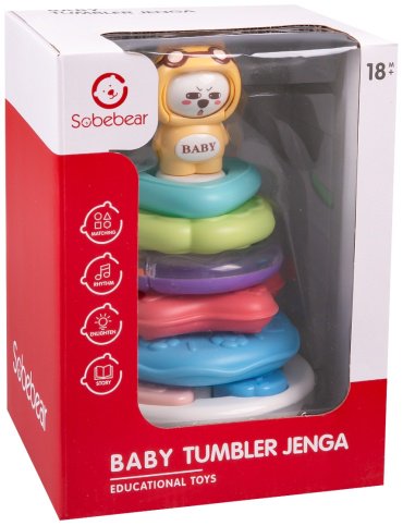 Пирамидка Sobebear Львенок пластик