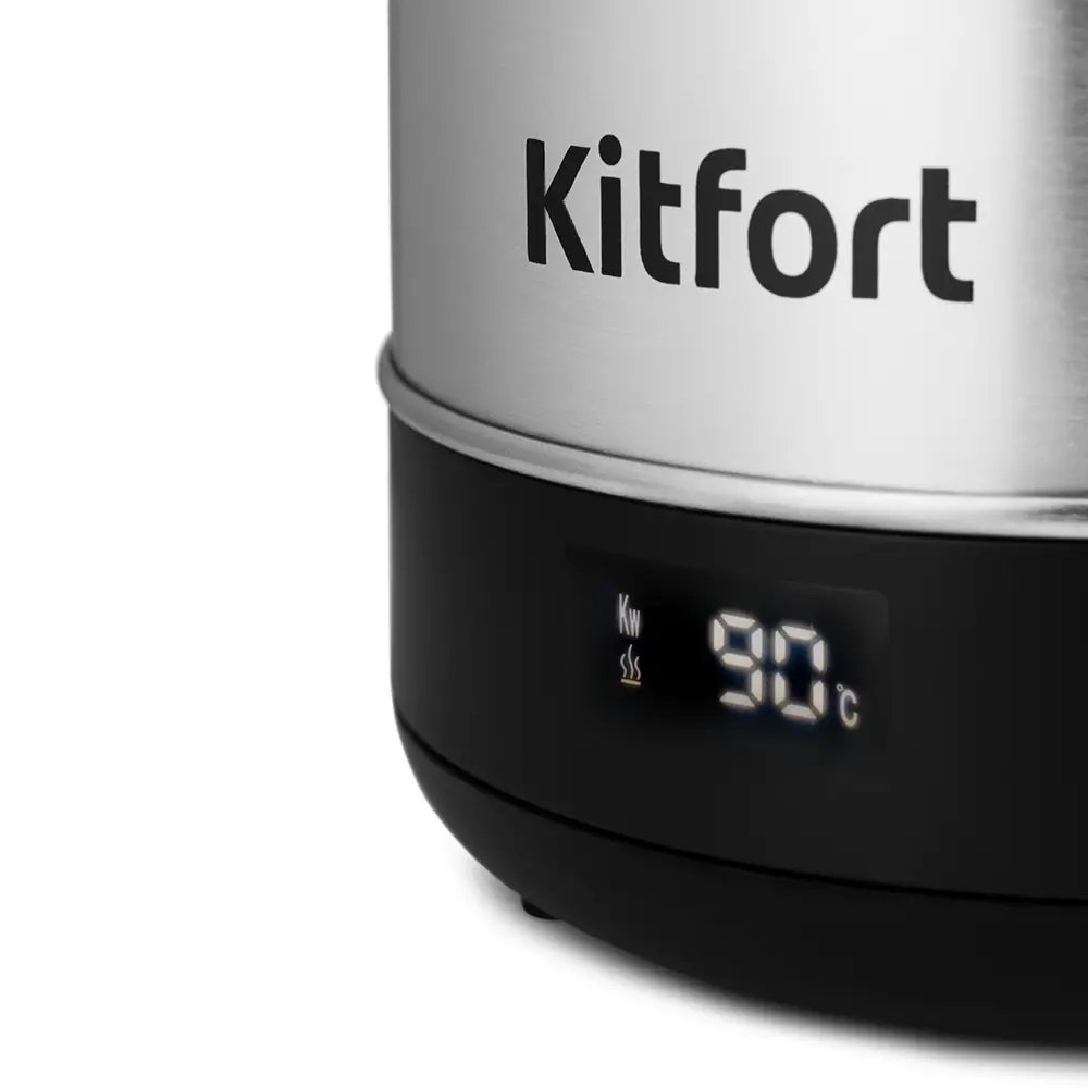 Электрочайник Kitfort KT-6142 1.7л серебристый купить,NaN