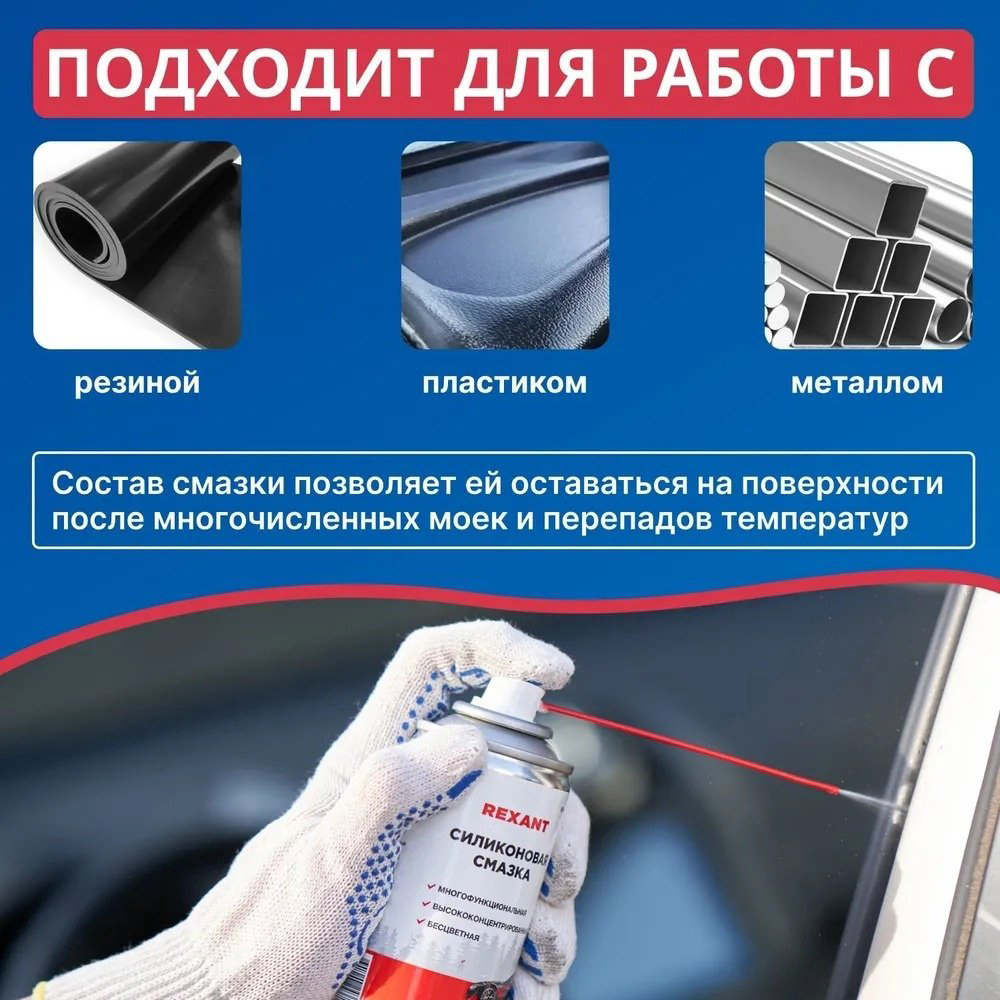 Смазка силиконовая REXANT 85-0054-1 0.52 л купить,NaN