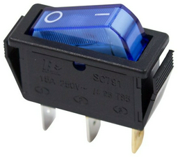 REXANT кнопка 36-2211, синий 10 шт