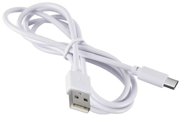 Кабель USB 2.0 (F), USB TypeC (M), 1 м, белый купить,NaN