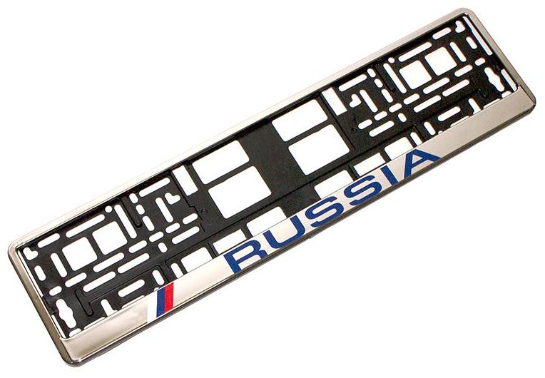 Рамка для номера Dollex SPL16 хром купить,NaN