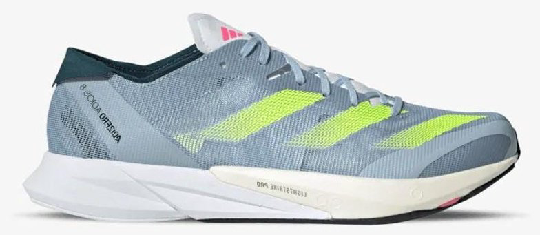Кроссовки adidas Adizero adios 8 зеленый, серый