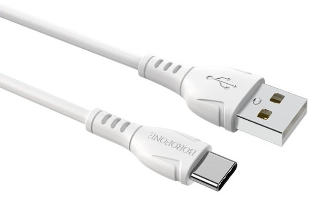 Кабель Borofone USB 2.0 (F), USB TypeC (F), 1 м, BX51W белый купить,NaN