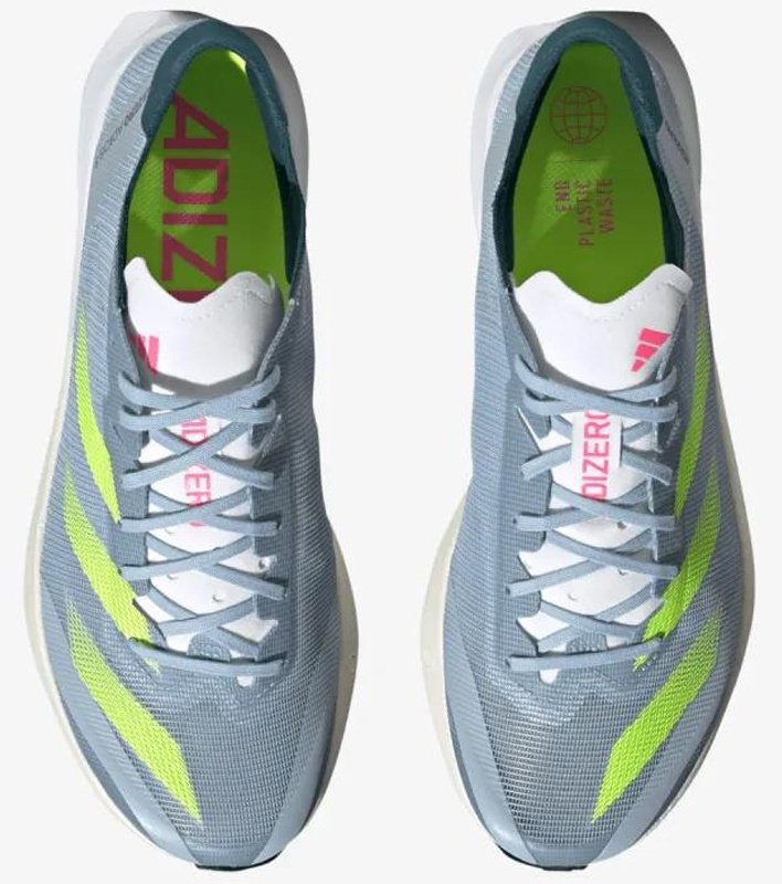 Кроссовки adidas Adizero adios 8 зеленый, серый купить,NaN