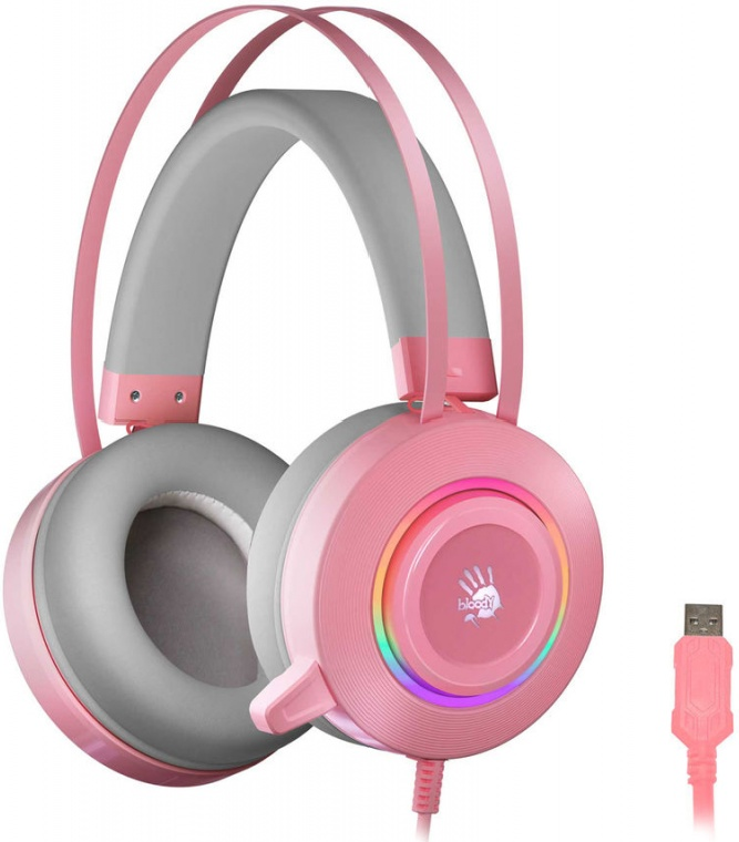 Наушники A4tech Bloody G521 розовые купить,NaN