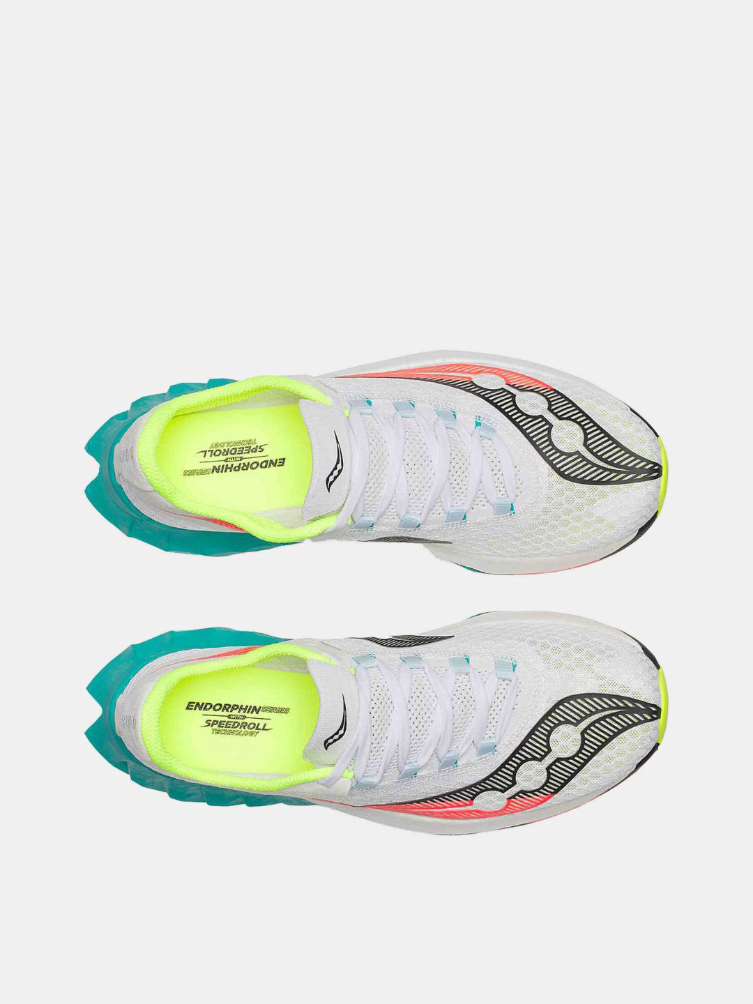 Кроссовки Saucony ENDORPHIN PRO 4 белый, бирюзовый, оранжевый купить,NaN