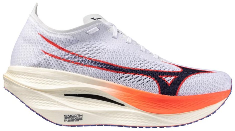 Кроссовки Mizuno Wave Rebellion Pro 3 белый, фиолетовый купить,129900