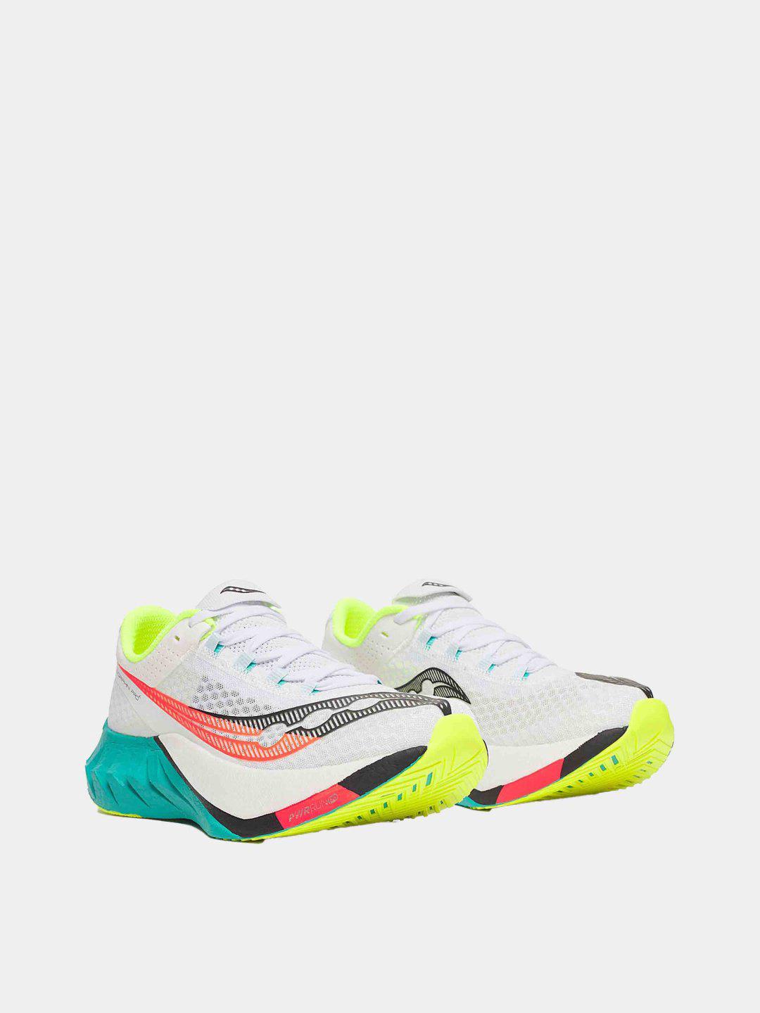 Кроссовки Saucony ENDORPHIN PRO 4 белый, бирюзовый, оранжевый купить,NaN