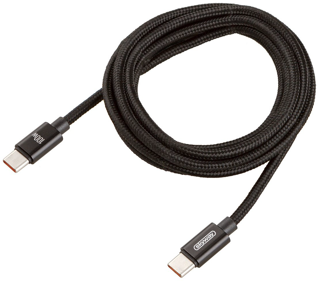 Кабель Skyway USB TypeC (F), 2 м, S09603018 черный купить,NaN