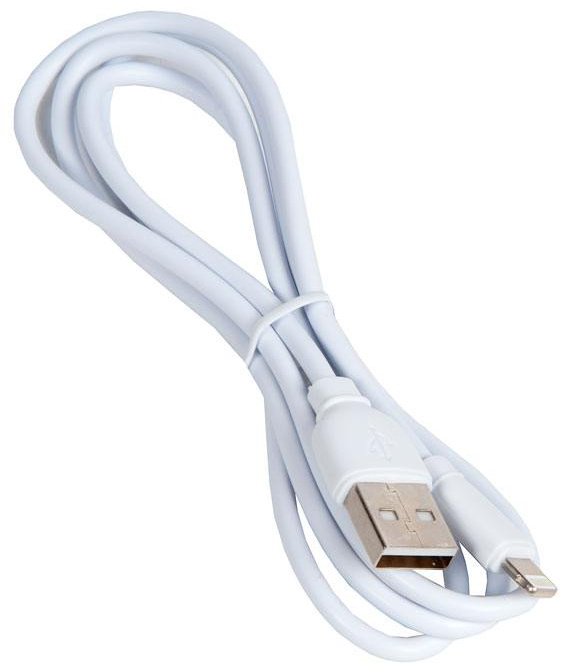 Кабель USB 2.0 (F), Lightning (M), 1 м, белый купить,NaN