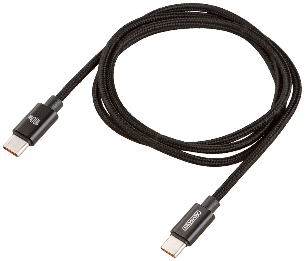Кабель Skyway USB TypeC (F), 1 м, S09603017 черный купить,NaN