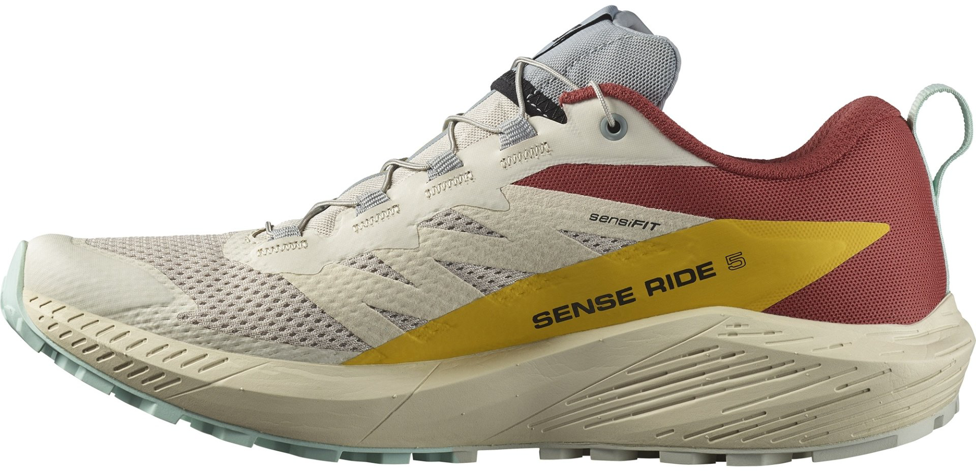 Кроссовки Salomon Sense ride 5 бежевый купить,NaN