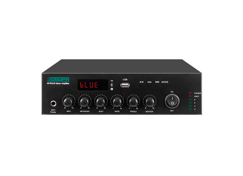 Микшер-усилитель DSPPA MP120UB черный купить,NaN