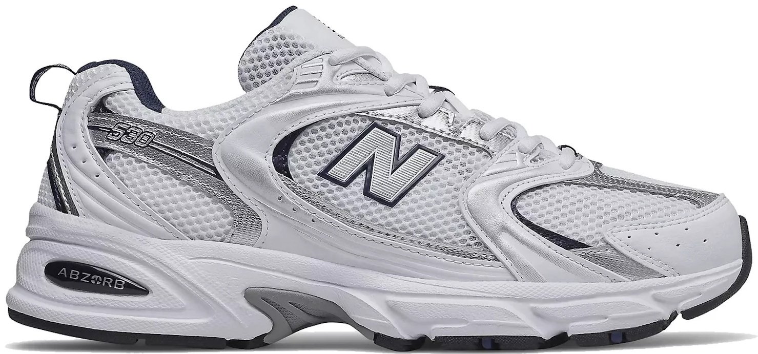 Кроссовки New Balance 530 белый, серебристый купить,NaN