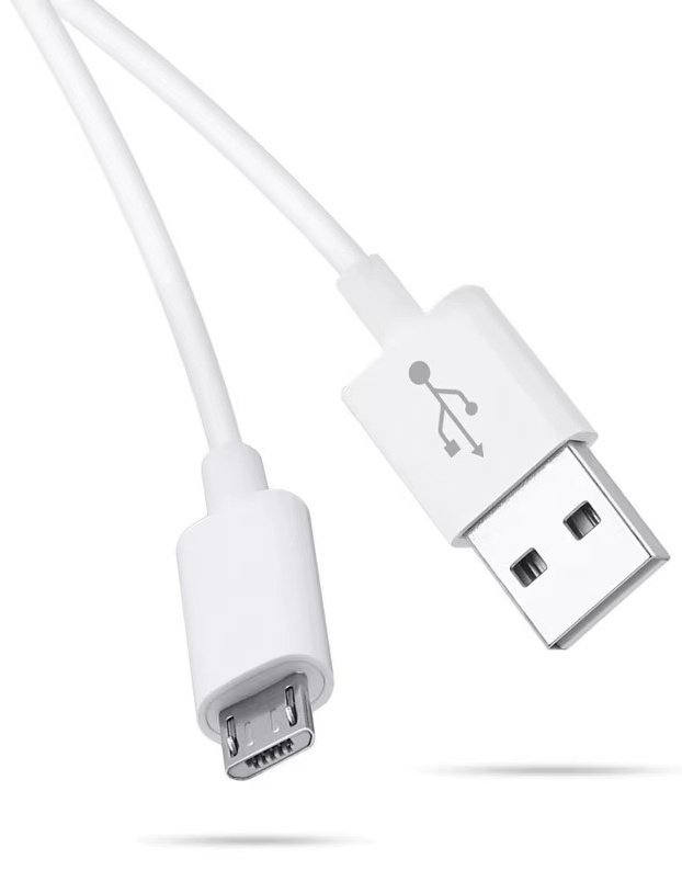 Кабель micro-USB 2.0 (F), micro (M), 1 м, белый купить,NaN