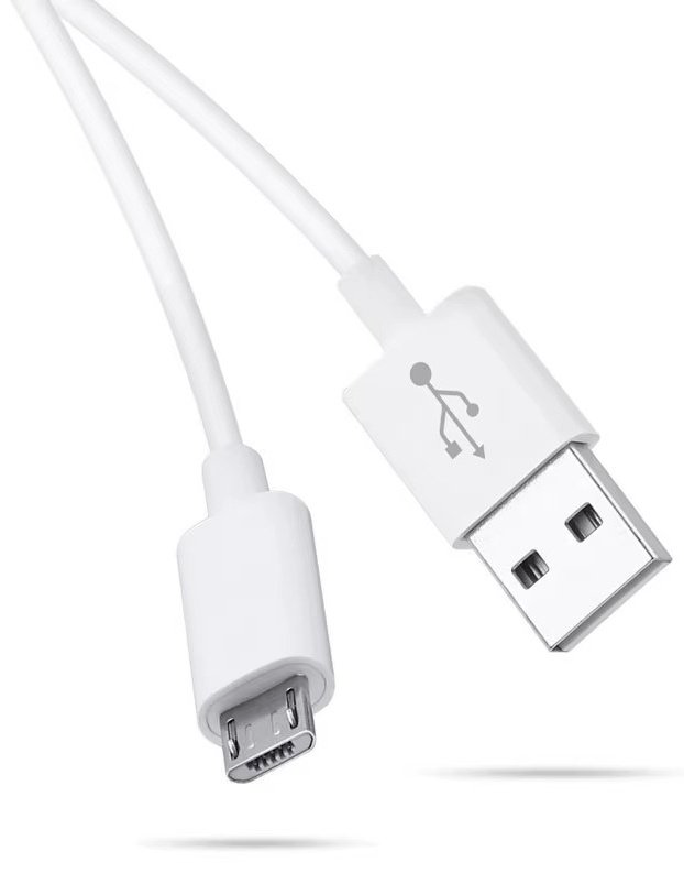 Кабель micro-USB 2.0 (F), micro (M), 1 м, белый купить,NaN
