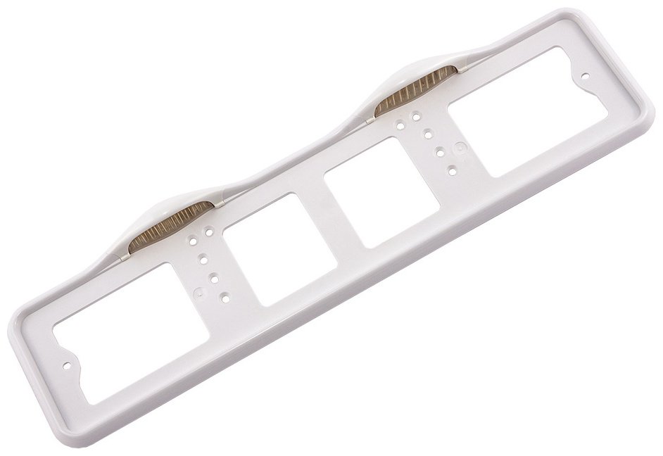 Рамка для номера Dollex SPL57 белый купить,NaN