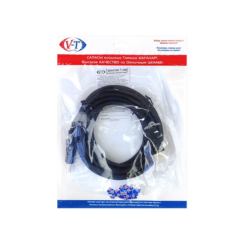 Кабель ViTi DP 10м черный - ForteMarket Кабель ViTi DP 10м черный купить,0