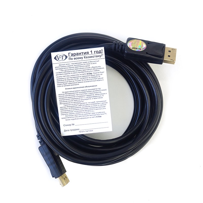 Кабель ViTi DP 10м черный - ForteMarket Кабель ViTi DP 10м черный купить,0