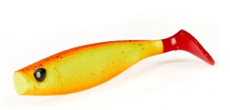 Виброхвост Lucky John 3D Series Red Tail Shad 125мм PG03