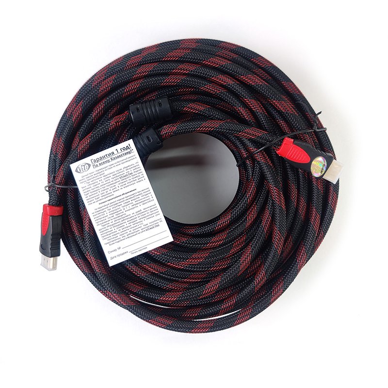 Кабель ViTi HDMI 30м черно-красный - ForteMarket Кабель ViTi HDMI 30м черно-красный купить,0