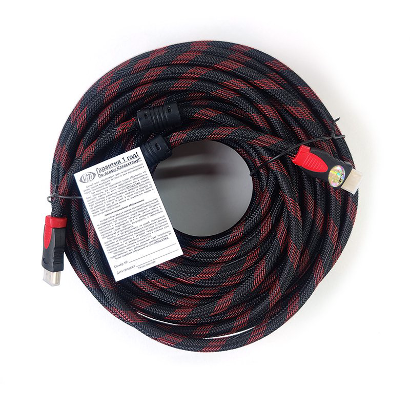 Кабель ViTi HDMI 30м черно-красный купить,17908