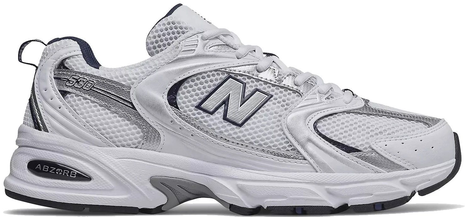 Кроссовки New Balance 530 белый, серебристый купить,NaN