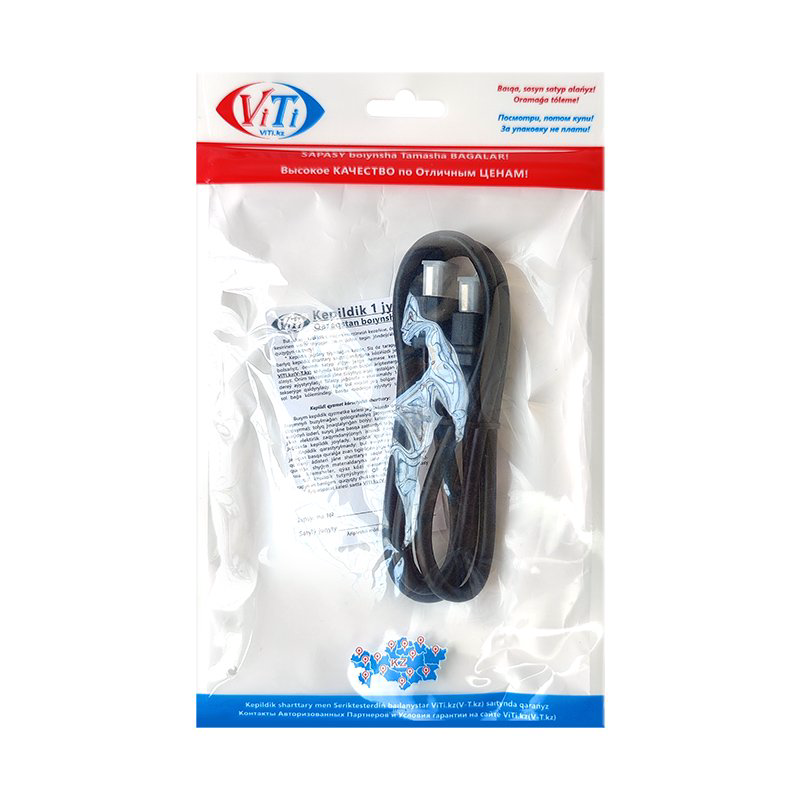 Кабель ViTi HDMI 1м черный купить,1231