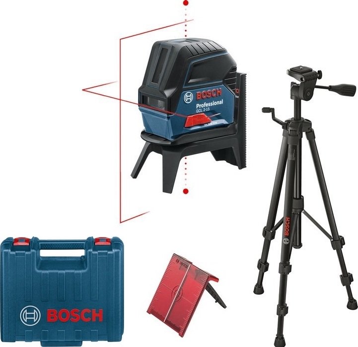 Лазерный нивелир Bosch GCL 2-15 + RM1 + кейс 0601066E02 синий купить,NaN