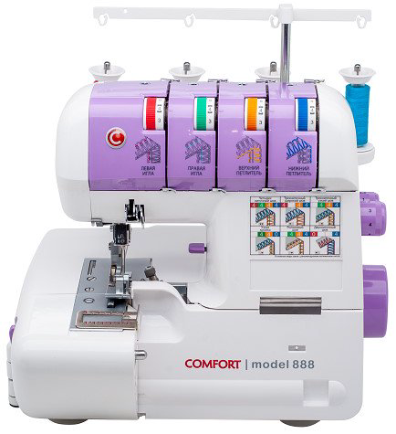 Оверлок Comfort 888 бело-фиолетовый купить,135000