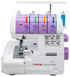 Оверлок Comfort 888 бело-фиолетовый