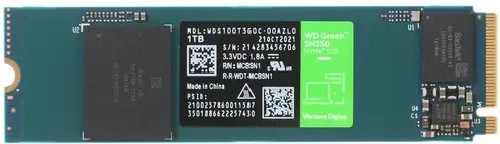 SSD накопитель Western Digital Green WDS100T3G0C 1Tb