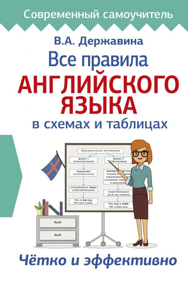 Иностранные языки  Державина В. А. Все правила английского языка в схемах и таблицах купить,NaN