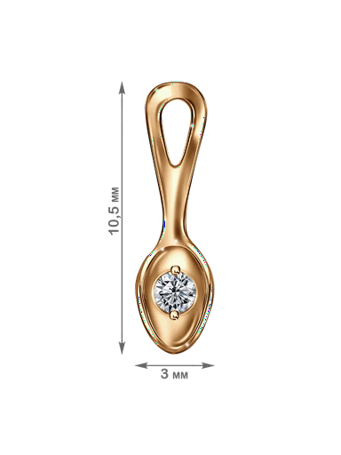 Ложка-загребушка Veronika Jewelry Лз130-3227 серебро 0.12гр