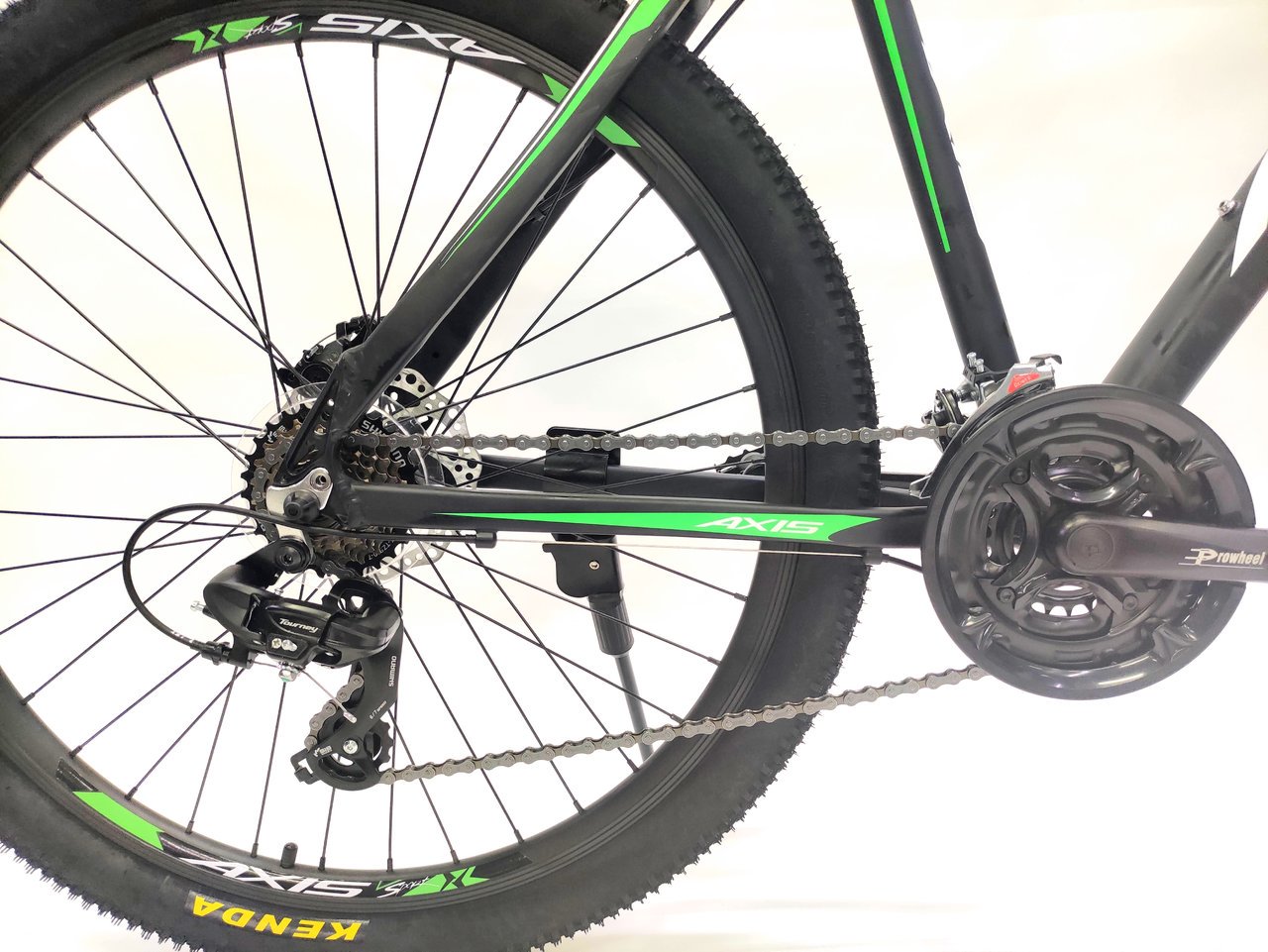 Велосипед Axis MD 27.5" 20 черно-зеленый  купить,NaN