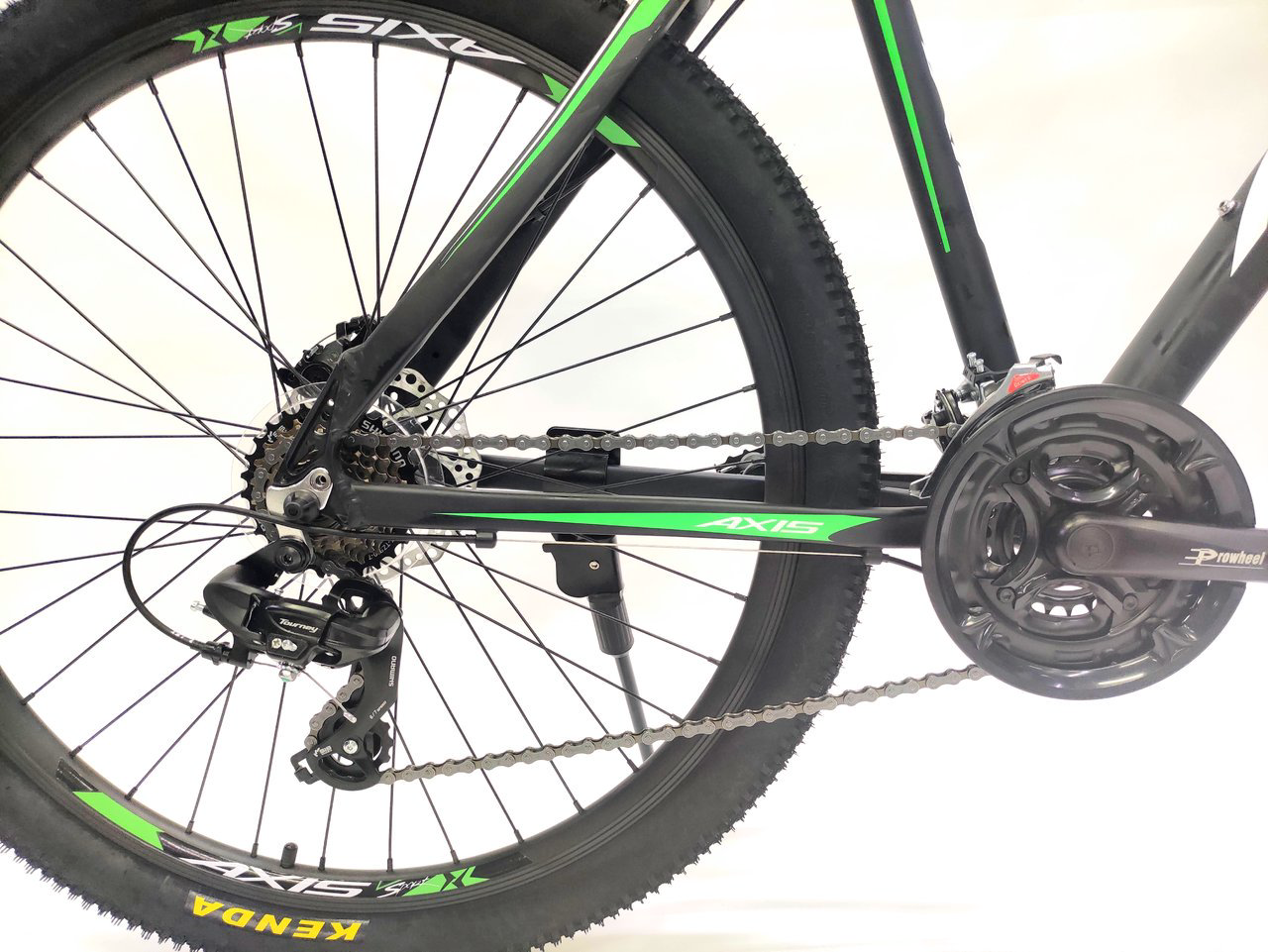 Велосипед Axis MD 27.5" 20 черно-зеленый  купить,NaN