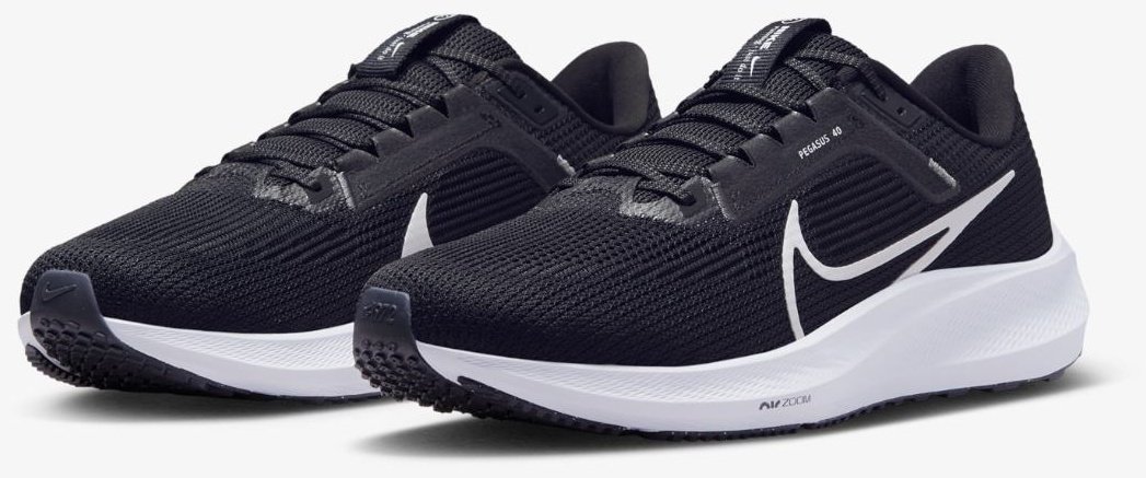 Кроссовки Nike AIR ZOOM PEGASUS 40 белый, черный купить,NaN