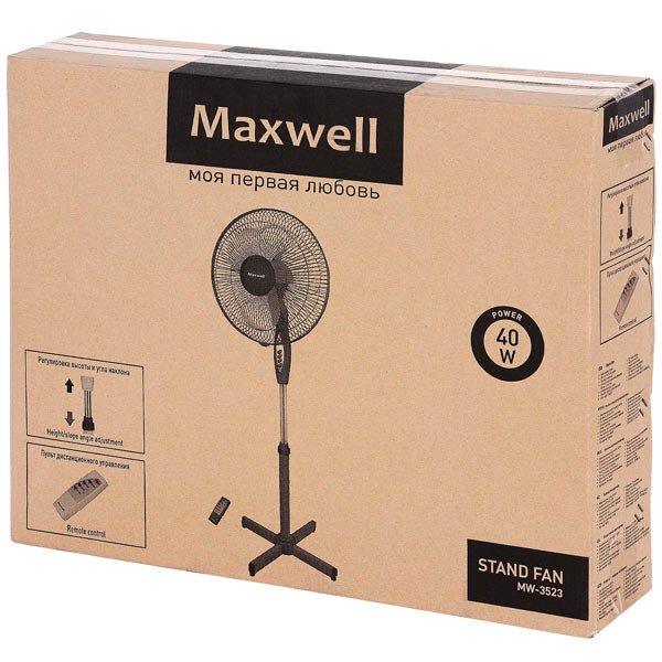 Вентилятор Maxwell MW-3523 черный - ForteMarket Вентилятор Maxwell MW-3523 черный купить,0