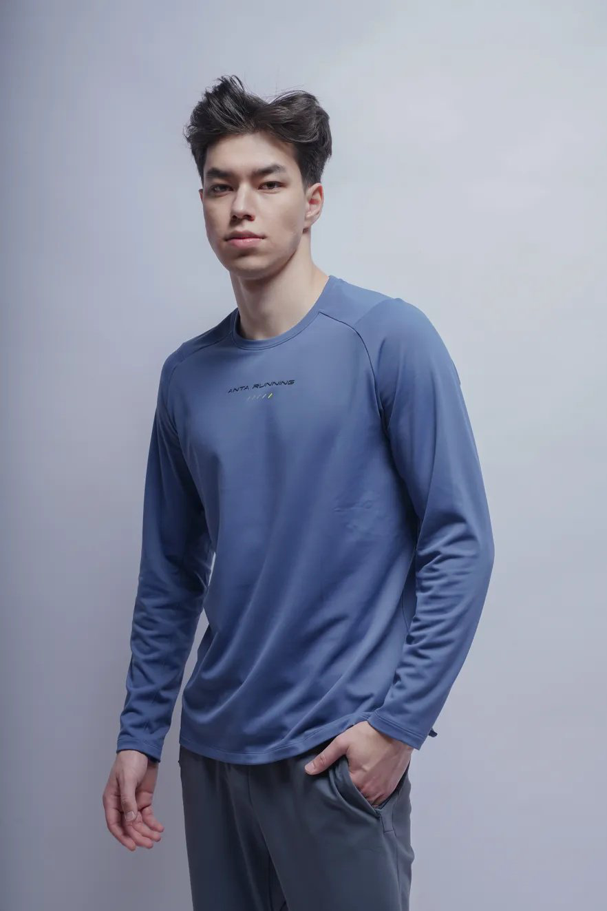 Лонгслив Anta 852515405-4 синие XXL 54-56 купить,15690