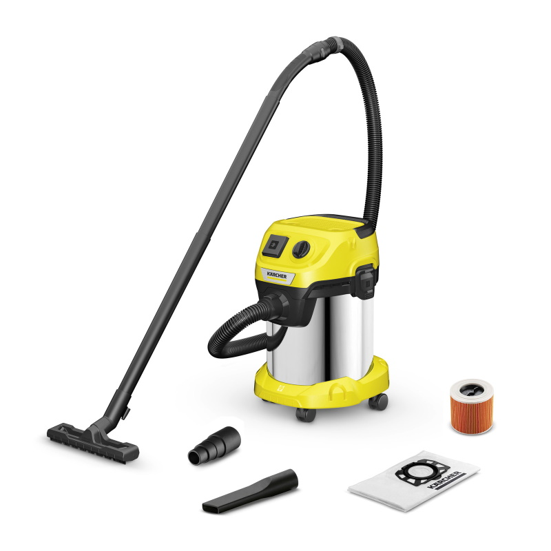 Промышленный пылесос Karcher WD 3 P S V-17/4/20 1.628-190.0 желтый купить,NaN