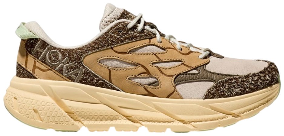 Кроссовки Hoka Clifton L Suede бежевый купить,NaN
